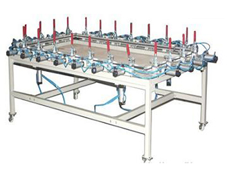 氣動繃網(wǎng)機（高端配置）-嵊州市三恒絲印機械科技有限公司